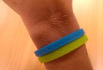 New zealand - Wristbands - These are included in all client packs and given away at events.  They were developed in 2012.